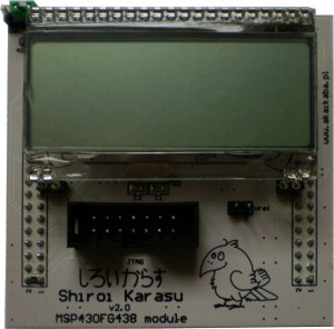 Dokumentacja moduu MSP430+LCD (MSP430FG438) Shiroi Karasu v2.1 - Biay Kruk